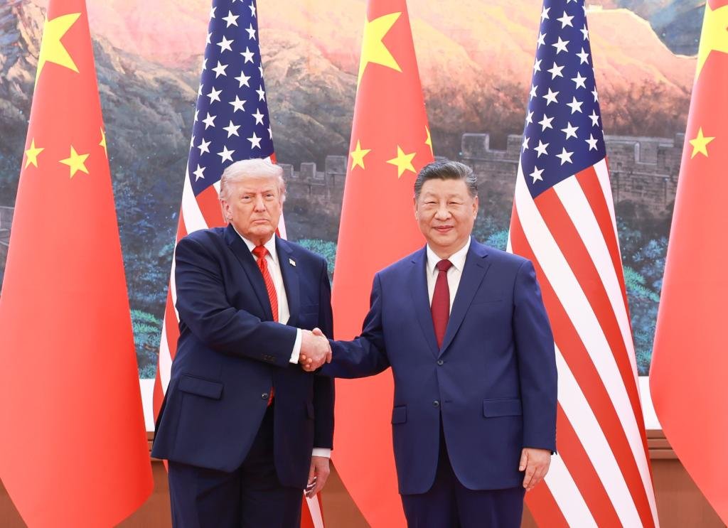 BEIJING (Xinhua) : Xi Jinping s’entretient avec Donald Trump à Beijing
